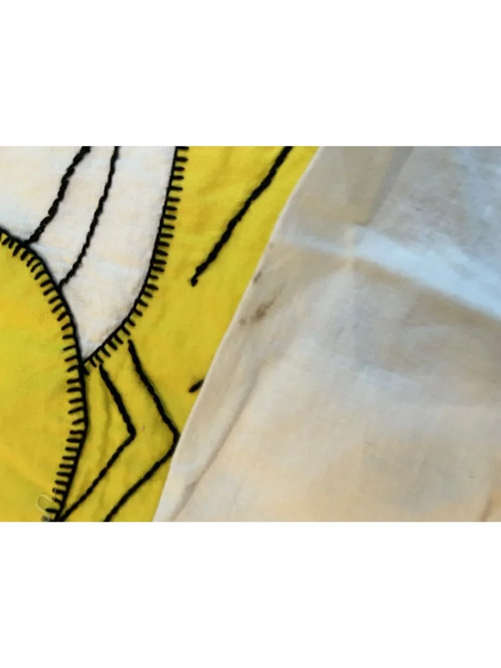 Sunbonnet Sue Pillow Cases Set Of 2 Handmade Yellow Ruffled Embroidery Vintage D